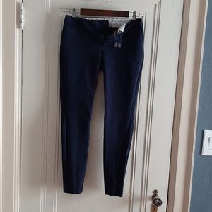 Navy straight leg pants